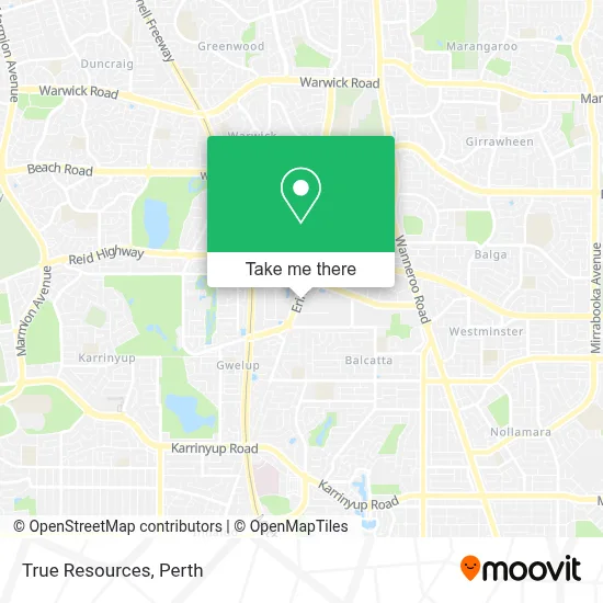 Mapa True Resources