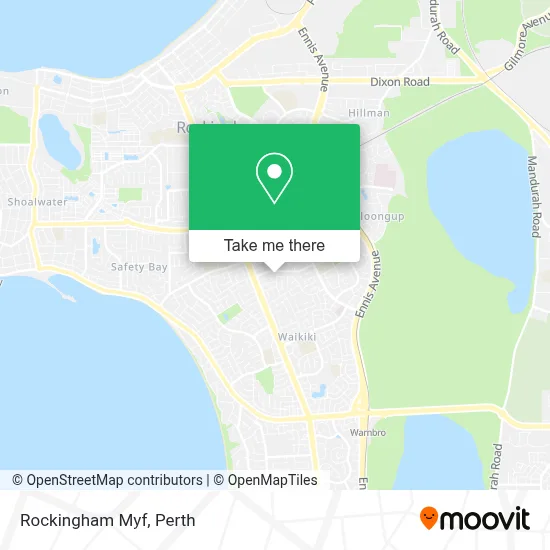 Mapa Rockingham Myf