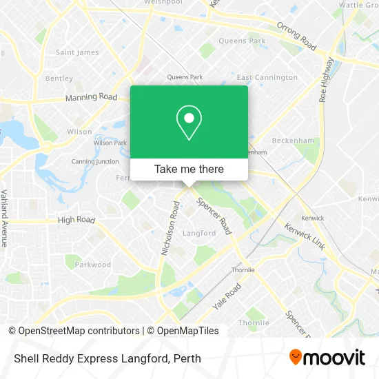 Mapa Shell Reddy Express Langford