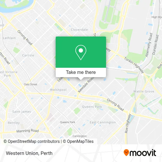 Mapa Western Union