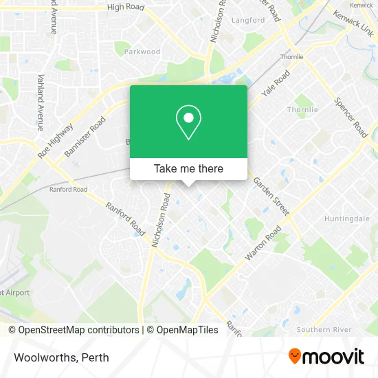 Mapa Woolworths