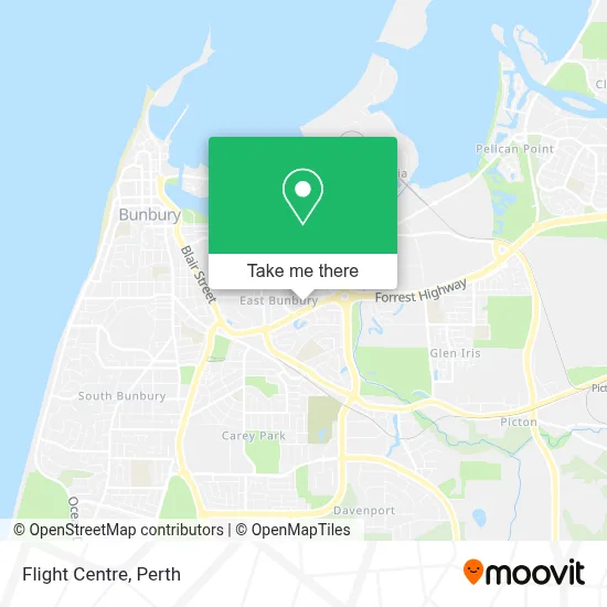 Mapa Flight Centre