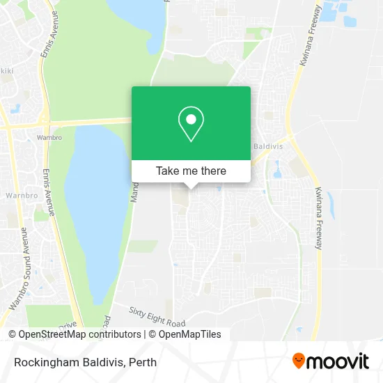 Mapa Rockingham Baldivis