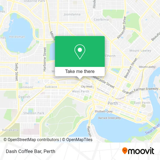 Mapa Dash Coffee Bar