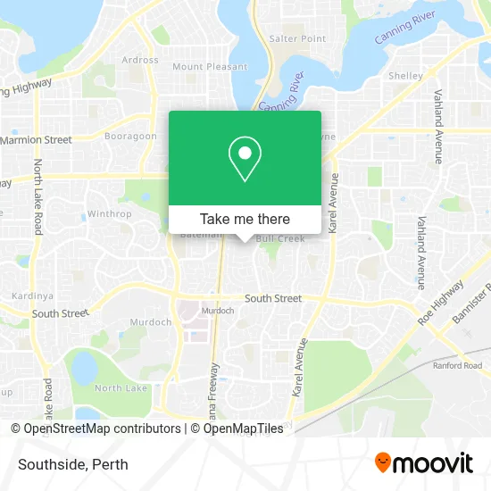Mapa Southside