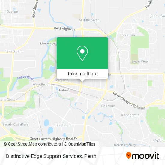 Distinctive Edge Support Services map