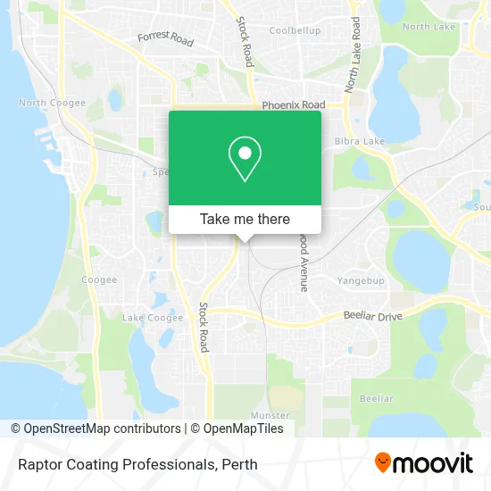 Raptor Coating Professionals map