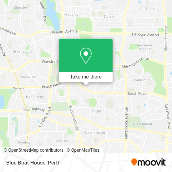Mapa Blue Boat House