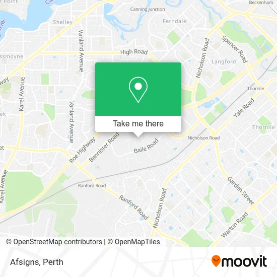 Mapa Afsigns