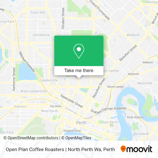 Mapa Open Plan Coffee Roasters | North Perth Wa
