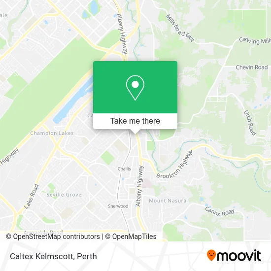 Mapa Caltex Kelmscott
