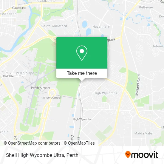 Mapa Shell High Wycombe Ultra