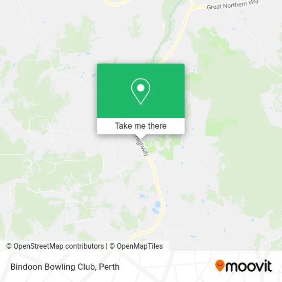 Mapa Bindoon Bowling Club