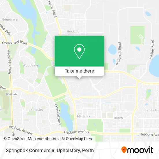 Mapa Springbok Commercial Upholstery