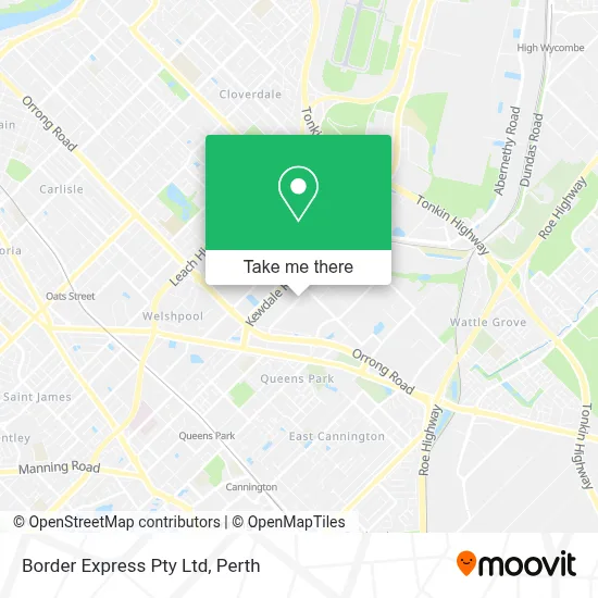 Mapa Border Express Pty Ltd