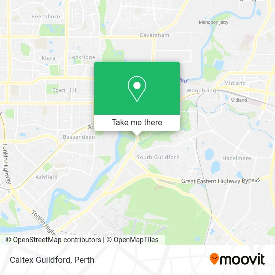 Mapa Caltex Guildford