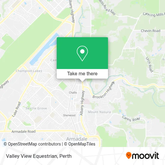 Mapa Valley View Equestrian