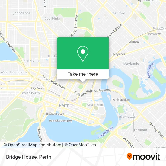Mapa Bridge House