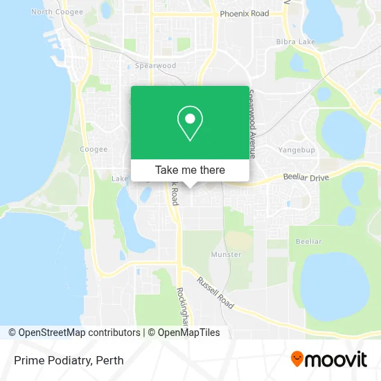 Mapa Prime Podiatry