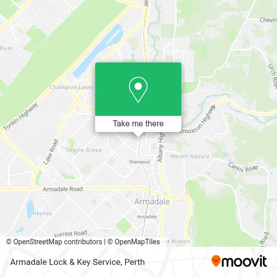 Armadale Lock & Key Service map