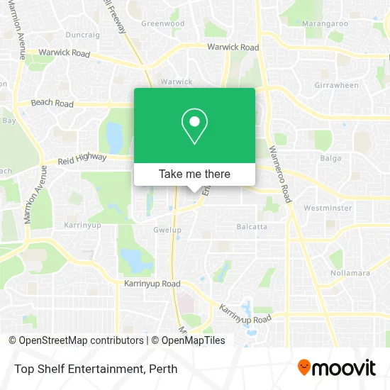 Mapa Top Shelf Entertainment