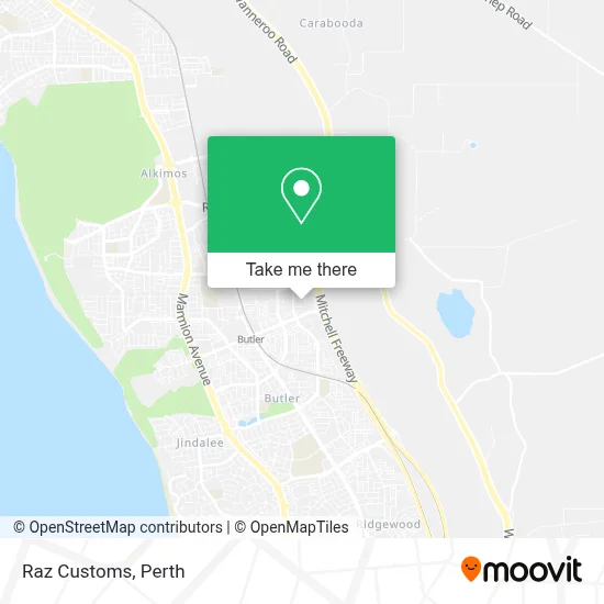 Raz Customs map