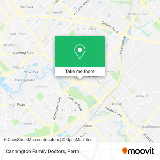 Mapa Cannington Family Doctors