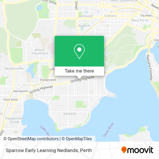 Mapa Sparrow Early Learning Nedlands