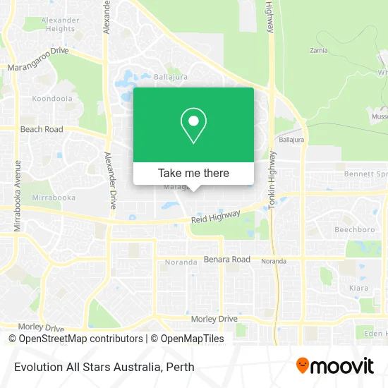 Mapa Evolution All Stars Australia