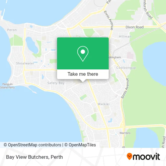 Mapa Bay View Butchers