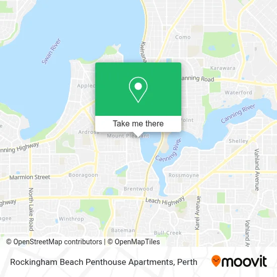 Mapa Rockingham Beach Penthouse Apartments