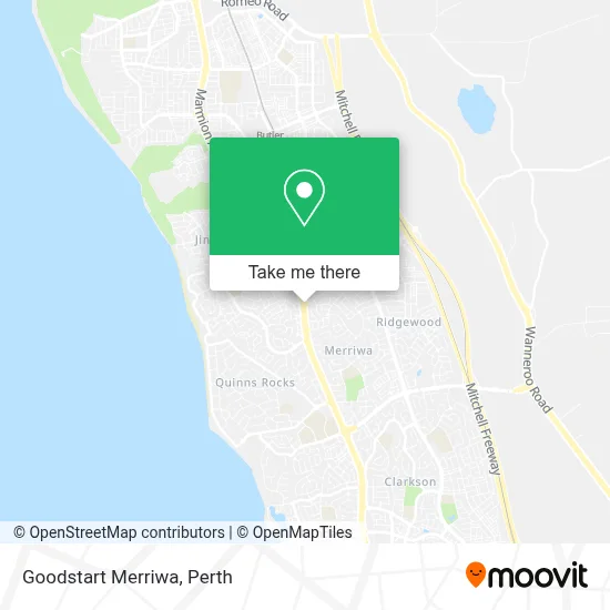 Mapa Goodstart Merriwa