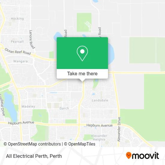 All Electrical Perth map