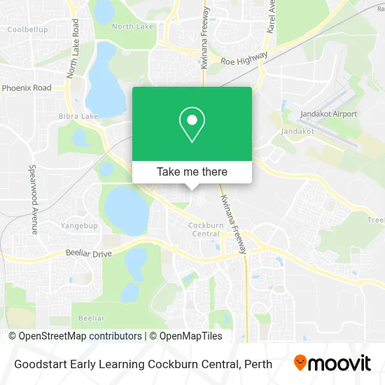 Mapa Goodstart Early Learning Cockburn Central
