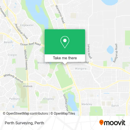 Mapa Perth Surveying