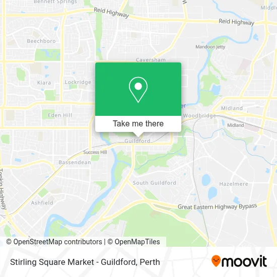 Mapa Stirling Square Market - Guildford