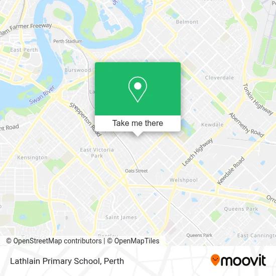 Mapa Lathlain Primary School