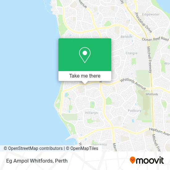 Mapa Eg Ampol Whitfords