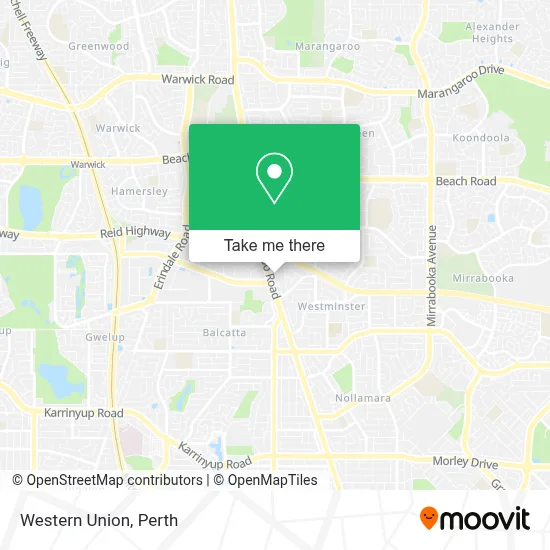 Mapa Western Union
