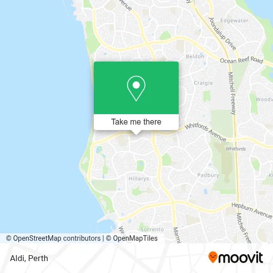 Mapa Aldi