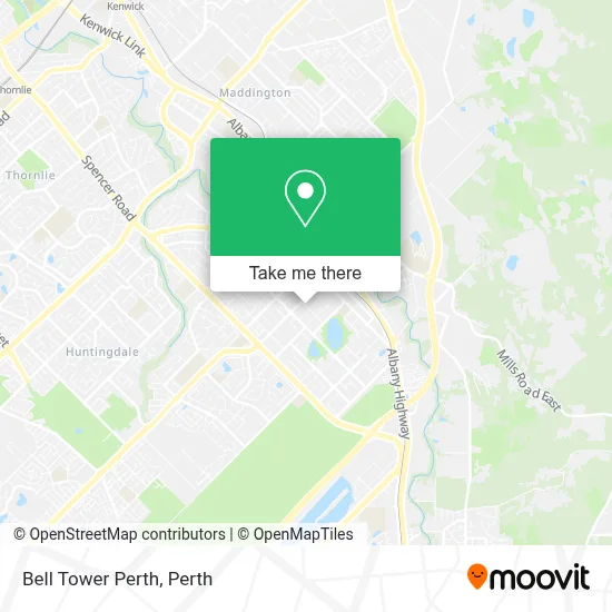 Bell Tower Perth map