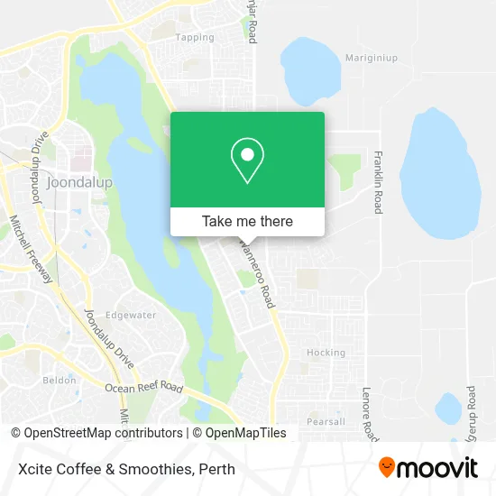 Mapa Xcite Coffee & Smoothies