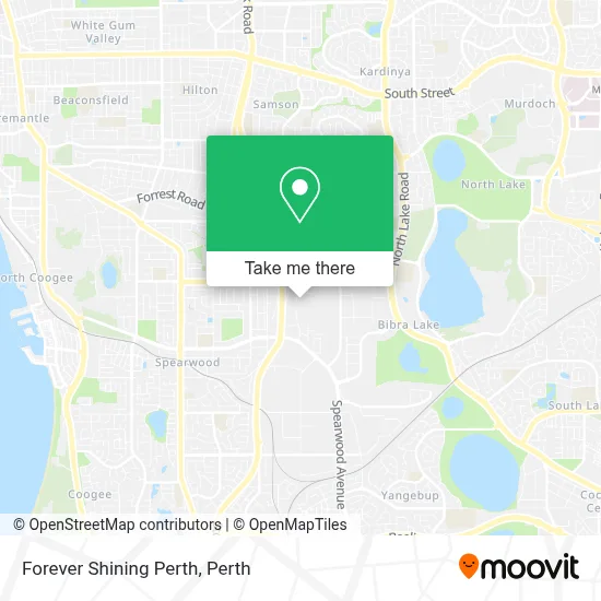Mapa Forever Shining Perth
