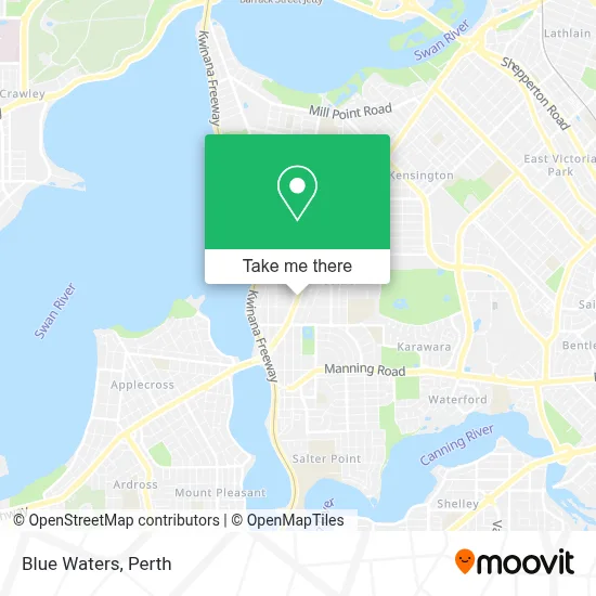 Mapa Blue Waters
