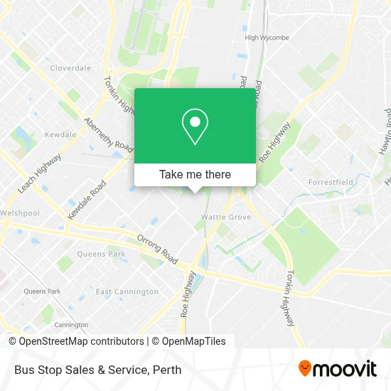 Bus Stop Sales & Service map