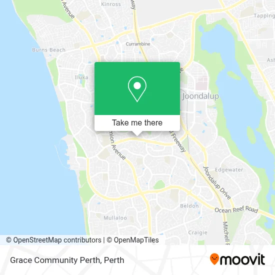 Mapa Grace Community Perth