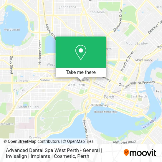 Mapa Advanced Dental Spa West Perth - General | Invisalign | Implants | Cosmetic