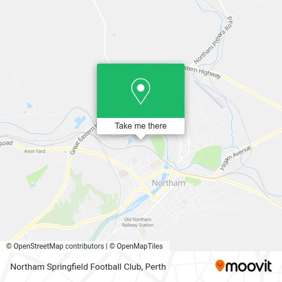 Mapa Northam Springfield Football Club