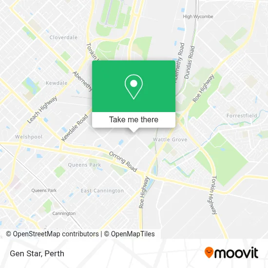 Mapa Gen Star