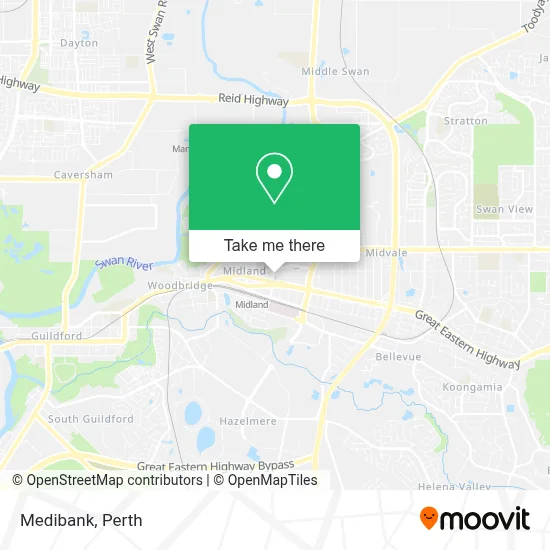 Mapa Medibank